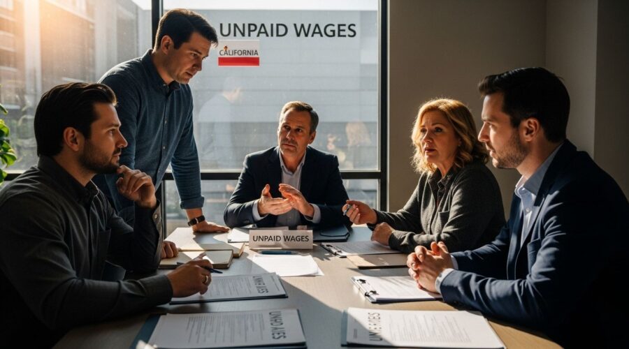 unpaid wages california
