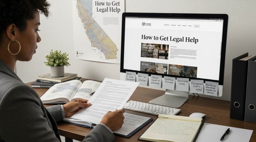 how to get legal help California