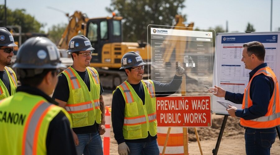 california public works wage