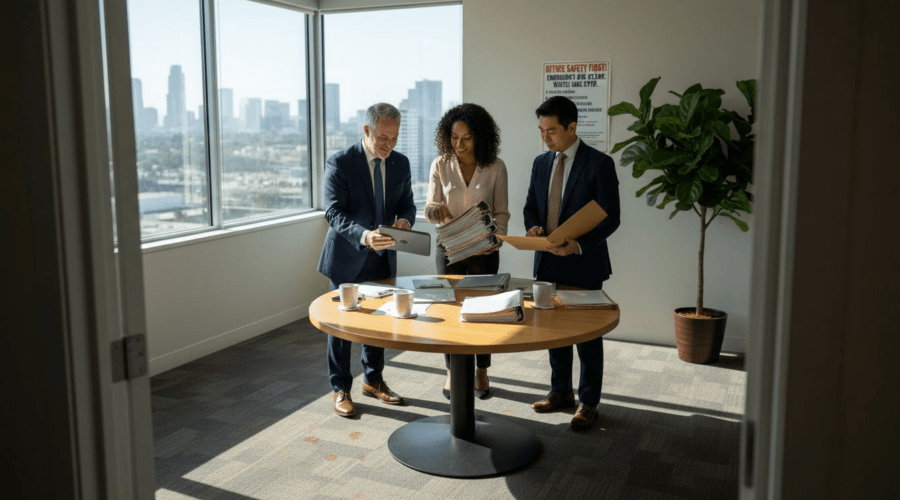 Diverse team in Rancho Cucamonga office