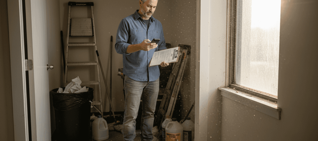 Worker reporting safety issue in office Worker reporting safety issue in office