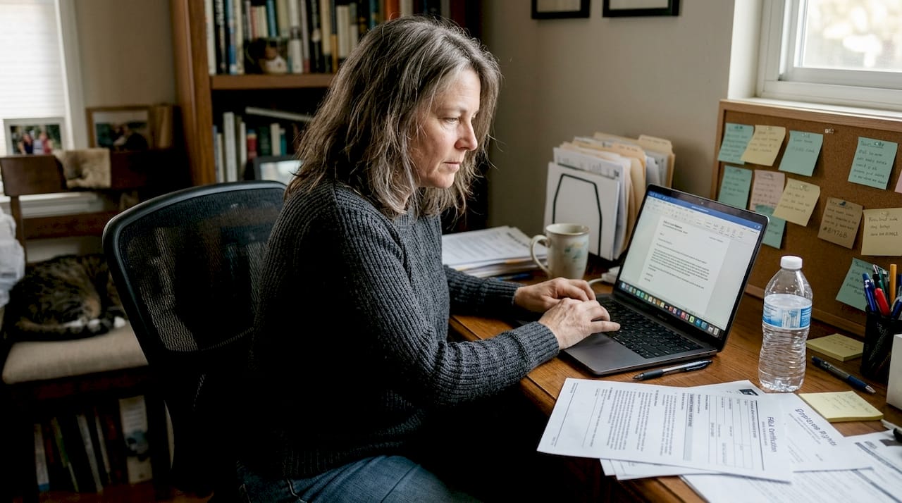 Employee requesting FMLA leave at home office