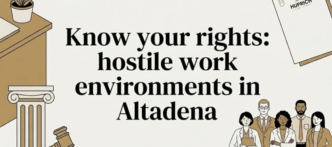 Legal and workplace themed editorial title card