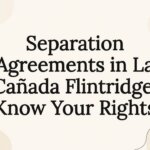 Decorative title card illustration for separation agreements article
