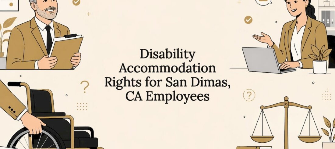 Decorative title card illustration for disability accommodations