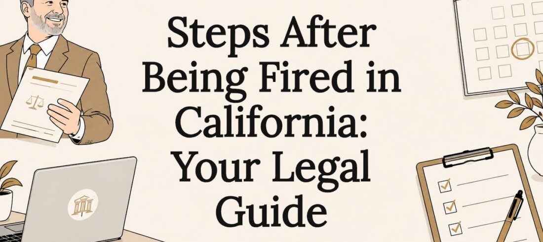 Decorative legal-themed title card illustration