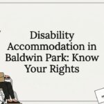 Decorative illustrated title card for disability accommodation article