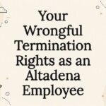 Decorative title card illustrating wrongful termination law theme Decorative title card illustrating wrongful termination law theme