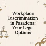 Decorative title card illustration for workplace discrimination