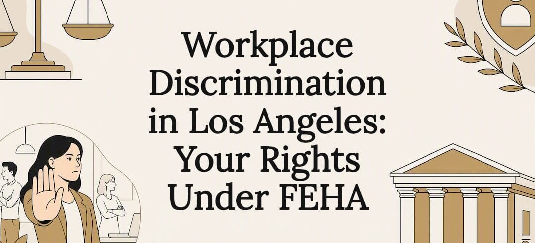 Decorative title card with legal and workplace icons Decorative title card with legal and workplace icons