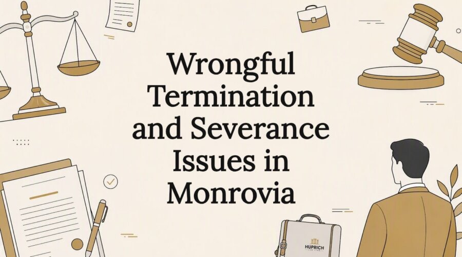 Decorative title card with legal icons