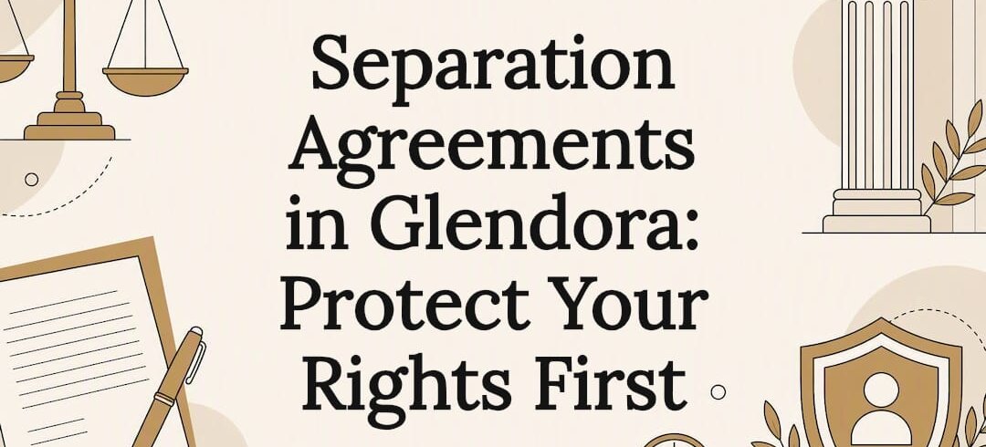 Decorative title card illustration for legal separation agreements Decorative title card illustration for legal separation agreements