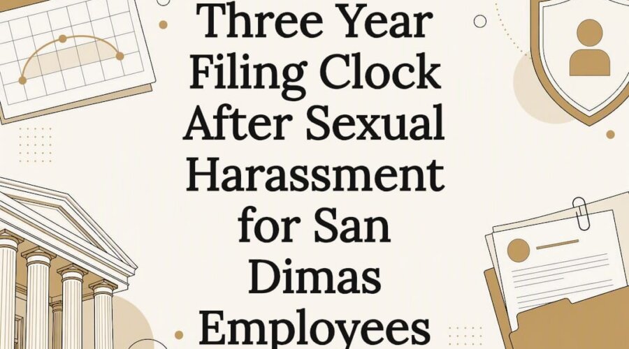 Sexual harassment filing deadline title card