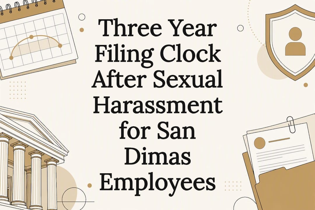 Sexual harassment filing deadline title card