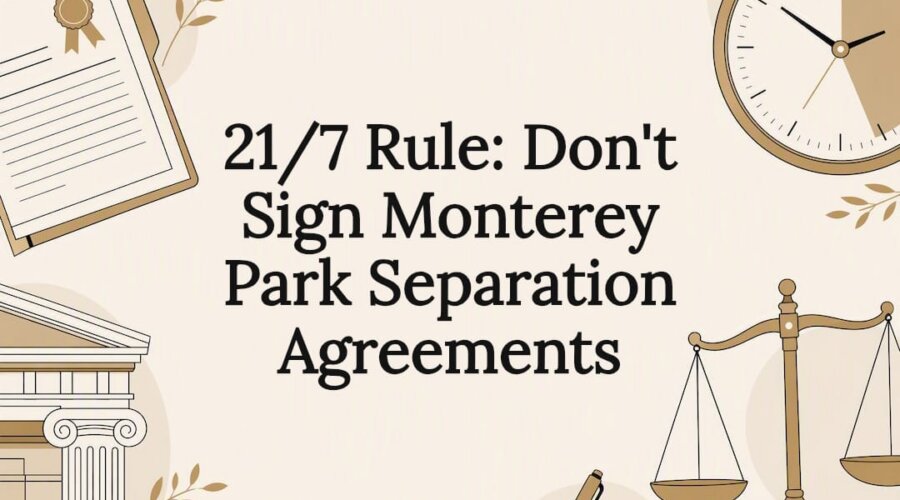 Legal separation agreement title card
