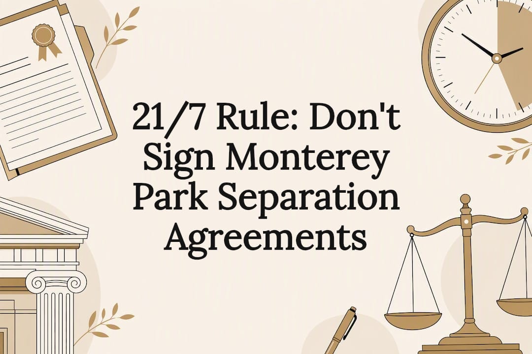Legal separation agreement title card