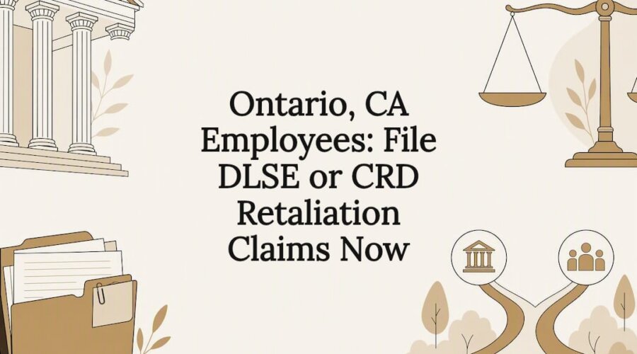 Legal retaliation claim title card