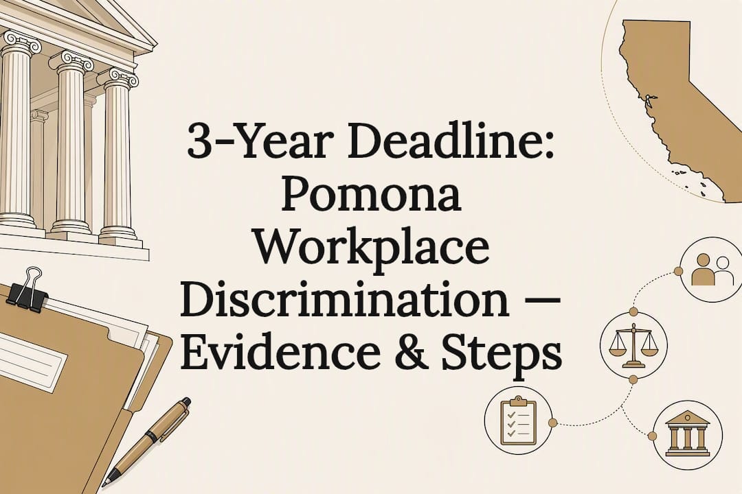 Decorative workplace discrimination legal title card