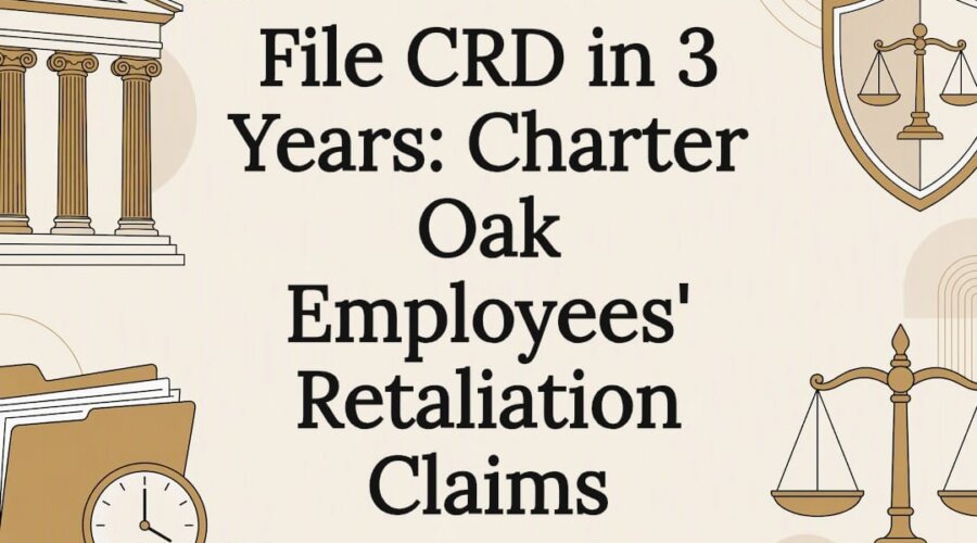 Decorative California retaliation law title card