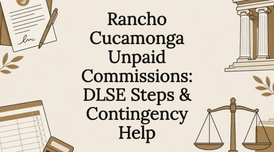 Unpaid commissions legal title card