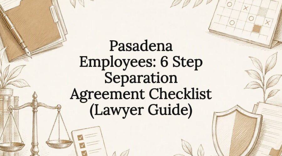 Separation agreement checklist title card