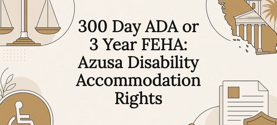 ADA and FEHA disability rights title card ADA and FEHA disability rights title card