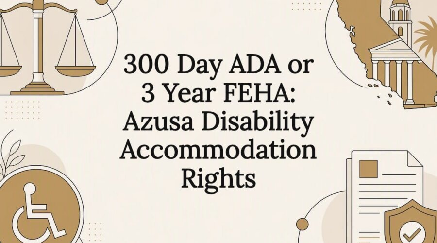 ADA and FEHA disability rights title card