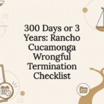 Wrongful termination checklist title card illustration