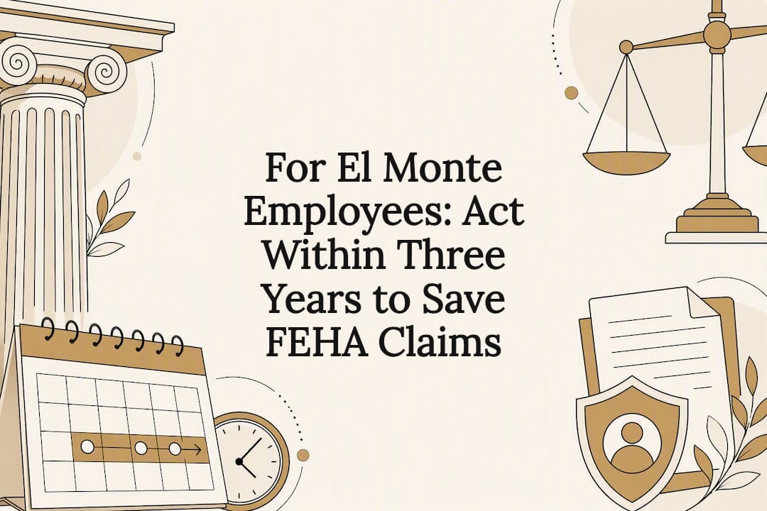 FEHA claims deadline legal title card