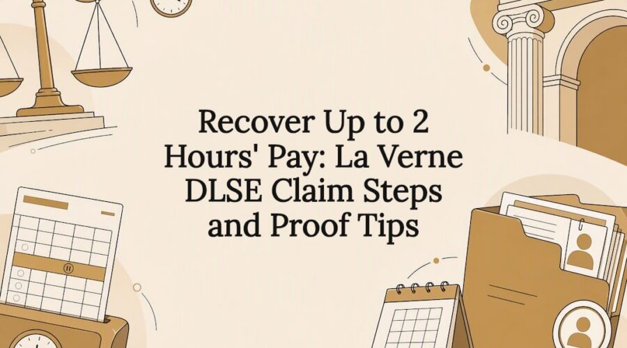 Decorative La Verne wage claim title card