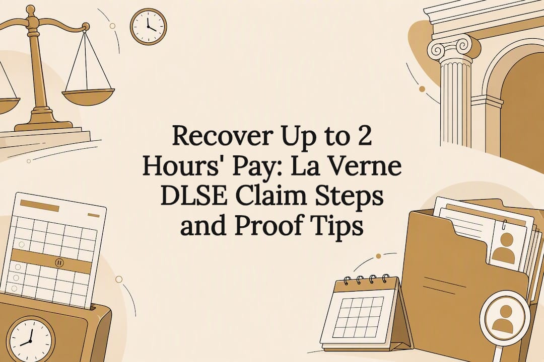 Decorative La Verne wage claim title card
