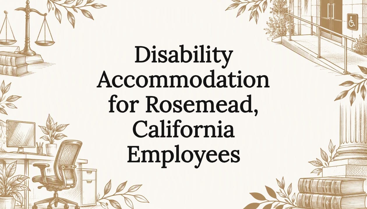 Sketches framing the disability accommodation title