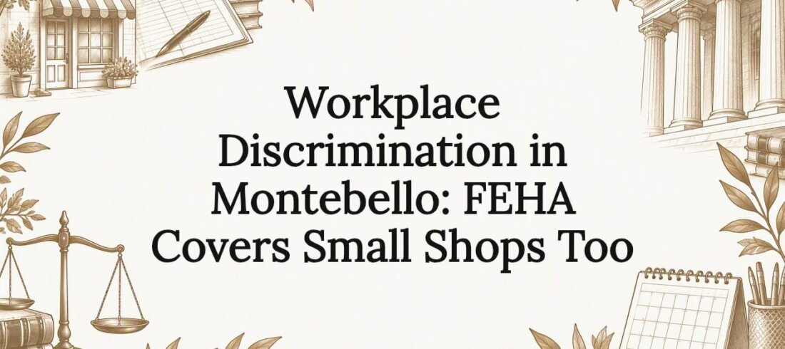 Illustrated title card about FEHA protections