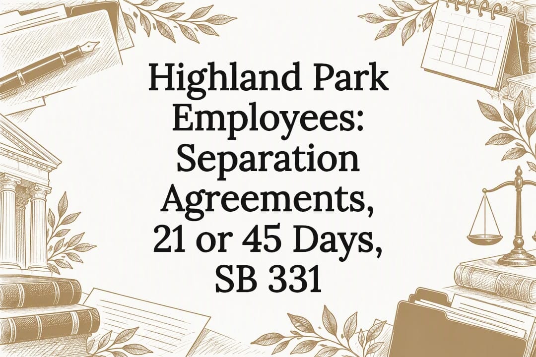 Sketch-framed title card about separation agreements