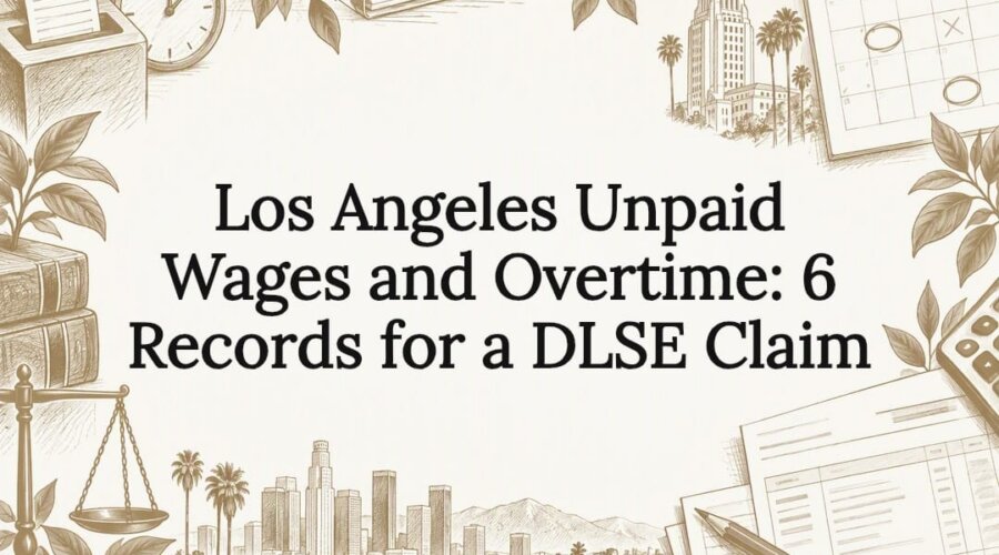 Sketches of wage claim records frame title