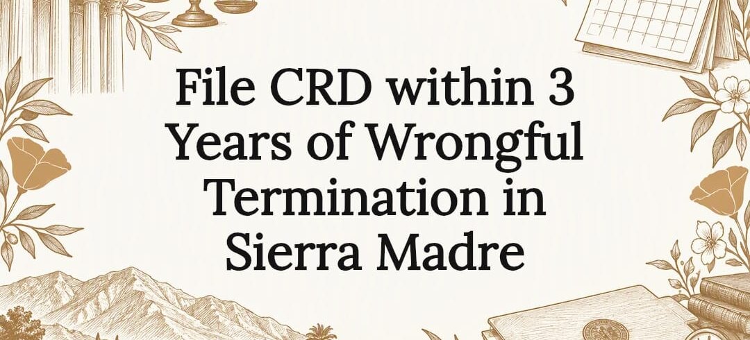 Decorative wrongful termination title card Decorative wrongful termination title card