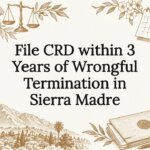 Decorative wrongful termination title card