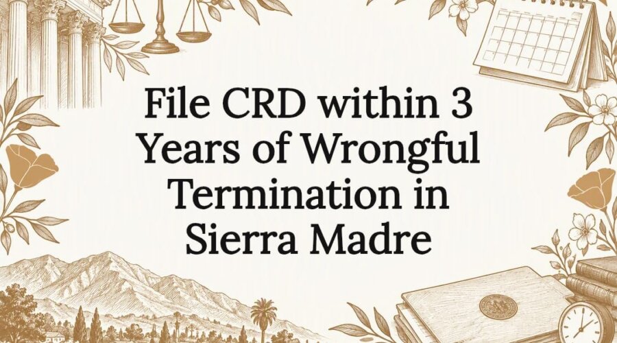 Decorative wrongful termination title card
