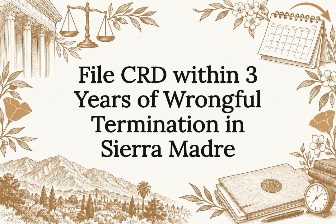 Decorative wrongful termination title card