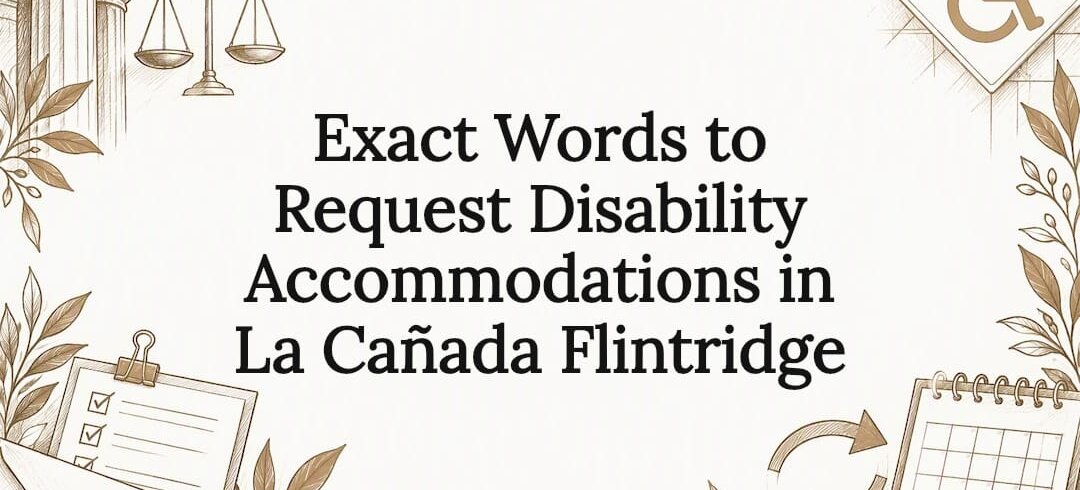 Disability accommodation legal title card Disability accommodation legal title card
