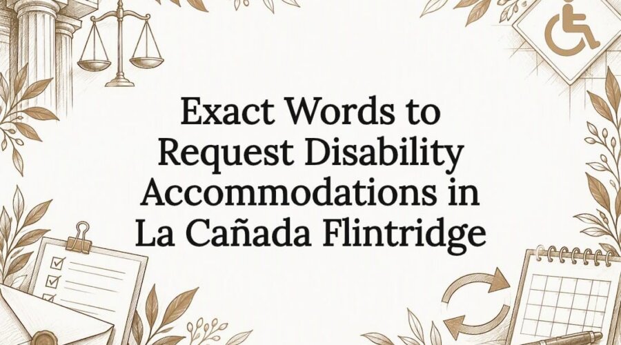 Disability accommodation legal title card