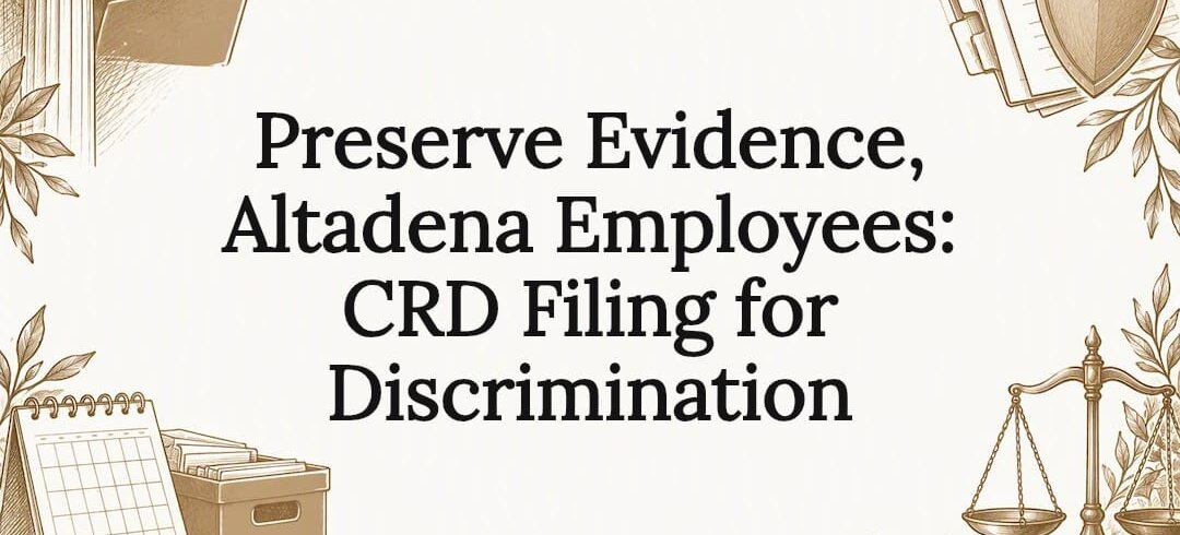 Employment discrimination filing title card