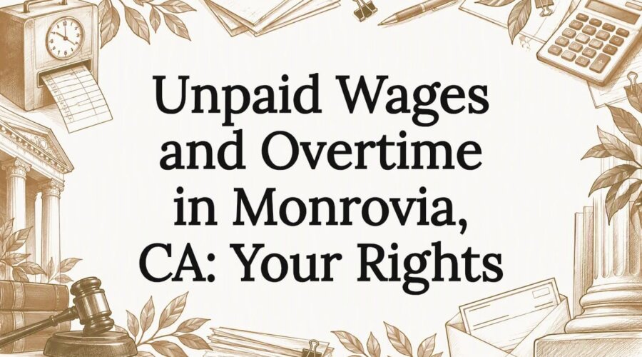 Sketch framing a wage rights title